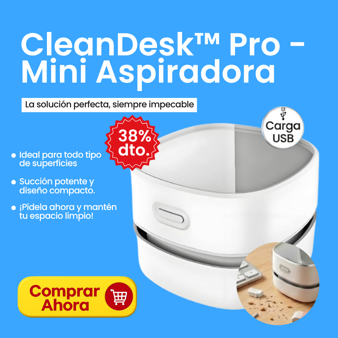 CleanDesk™ Pro - Mini Aspiradora